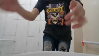 Mv - Sweet Teen Anal Fingering Public Toilet - Sweet Teen-8