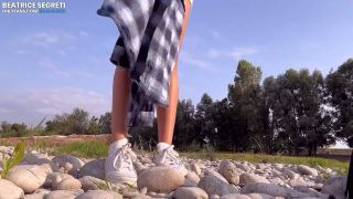 Beatrice Segreti Masturbation and Cumming Orgasm in Public Place - Stranger Watching Pussy and Spread Legs 1080p-1