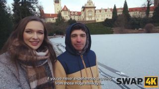 Veronica Leal,Charlie Dean,Stacy Cruz - SWAP4K. A Sunday walk ended up as having a hot girl with in our bed, it was her first threesome-2