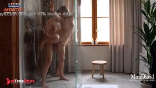 [GetFreeDays.com] Amateur Couple Having Hot Intense Fuck in the Shower - Mira David Sex Film January 2023-6