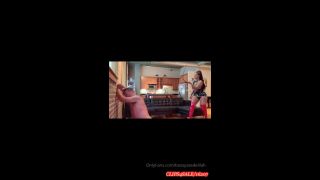 Bossy Ass Delilah2019-08-30 hiny Red thigh high boots worship and merciless WHIPP N - 225-6
