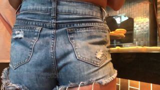 CandidCreeps 877 Booty Shorts Bad Af Cheeks Busting Out of Sh-7