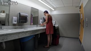 online xxx video 16 petite femdom Boba Bitch – CAUGHT Masturbating in Airport Bathroom, caught on public-9