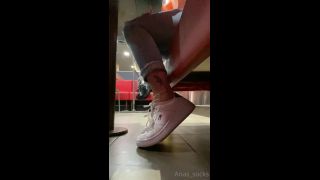 clip 36 anas socks 27-08-2021-2204931855-Sitting in Mc Donald`s taking my shoes off after a long day  I hope no one can smell the, best foot fetish on feet porn -0