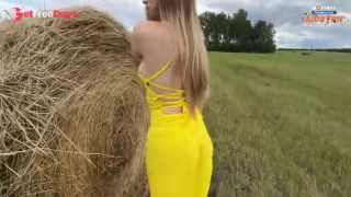 [GetFreeDays.com] Beautiful Bitch in a Yellow Dress Began to Suck Dick and Fuck in the Hayloft Porn Clip December 2022-2