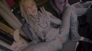 Car drive dildo pussy play SOLO – Anuskatzz Dildo!-3