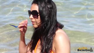 Shannon C 20yo Busty Orange Bikini - Solo-2