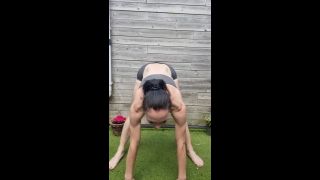 Demelza - Morning yoga got me feeling myself - squirting in my booty shorts-2