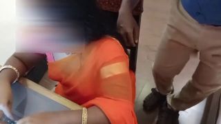 Fucks Wife Fuck with Manager in Office cabin-3