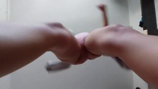 PinkyMadame - Amateur wife dances naked. Brunette hairy pussy, big tits, big ass.-0