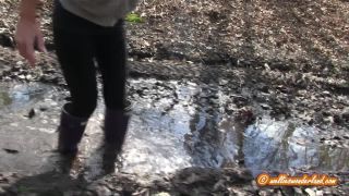 online xxx clip 37 barefoot crush fetish femdom porn | Wellies Woodland Ramble | mud-3