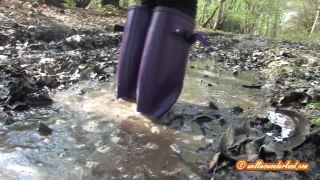 online xxx clip 37 barefoot crush fetish femdom porn | Wellies Woodland Ramble | mud-5