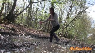 online xxx clip 37 barefoot crush fetish femdom porn | Wellies Woodland Ramble | mud-6