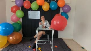 adult clip 23 cfnm femdom Septembers Balloons – Balloon Teacher – Pin Popping, fetish on fetish porn-2