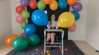 adult clip 23 cfnm femdom Septembers Balloons – Balloon Teacher – Pin Popping, fetish on fetish porn-3