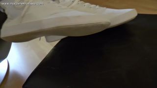 free porn clip 21 girl crush fetish pov | Madame Marissa - Lovely white sneakers | footlicking-8