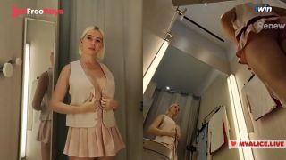 [GetFreeDays.com] Changing in a public locker room. Transparent clothes on big boobs Sex Leak November 2022-1