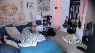 online adult clip 36 clubdom femdom Cute horny girl masturbating with hitachi on the bed. hidden cam, femdom on femdom porn-8