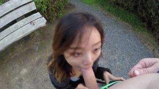 Cumonanna – Public blowjob and cum walk in the park-1