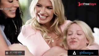 GIRLSWAY - Homeless Girl Fucks MILFs Couple Reagan Foxx and Rachael Cavalli In Exchange For A Home-6