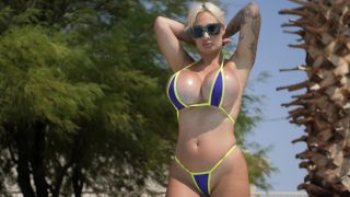 2200 CC Fake Titty Sunbathing Public4k BigTits!-0