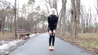Video Arnika Black Latex Catsuit 720p HD-6