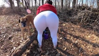 Sammi Starfish – White Yoga Pants Spreading BigAss!-7