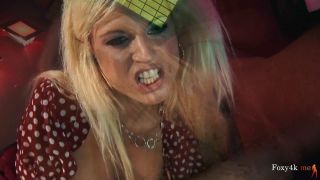 Big Tits Brunette Drilled In Anal Orgy.-9