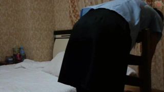 Free Porn Spank Video | [hotspanker.com] M058 - Lea Spanked In Uniform With Cane-6