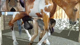 Animopron – Lara With Horse 2loops,  on 3d porn -0