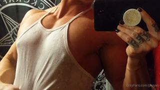 MuscleGeisha () Musclegeisha - fuego pec tease the iron mrs musclegeisha 11-11-2020-9