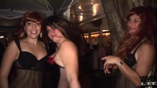 adult video clip 47 sexy blonde legs Fantasy Fest Body Painted Milfs in the Street, model on public-9