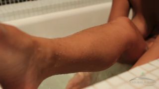 Liandra Dahl takes a nice long sensuous bath. her hairy armpits  a-3