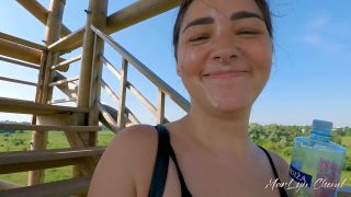 MarLyn Chenel Risky Outdoor Blowjob on Observation Tower - MarLyn Chenel-9