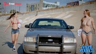 Hot Sunny Day in La with Angel Youngs and Sybil Fucking on Top of Car-2