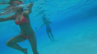 Voyeur swims around and films hot girl in water Voyeur!-6