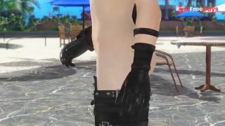 Dead or Alive Xtreme Venus Vacation Rachel BattleSuit and Secretary Outfit Nude Mod Fanservice Appre-6
