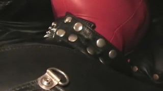 Leather Session Video 438 - Leather Mistress Linda and Leather slave-2