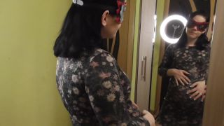 M@nyV1ds - AnnaManyVids - Pregnant girl trying on dresses and suit-1