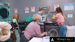 Mommys boy  bored milf dee williams amp her besties reverse ga....-1