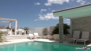 Redhead Melina Cheating Bf At Pickup Casting At Holiday And Fuck At Pool - Cheating-3