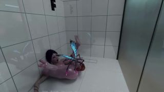 Big Dick monster insect penetrated the shower and into the ass of the girl who was washing herself-2