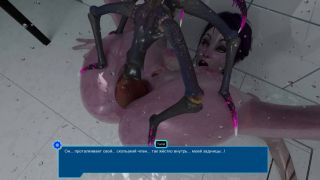 Big Dick monster insect penetrated the shower and into the ass of the girl who was washing herself-9