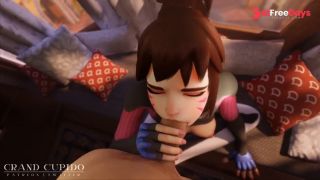 Compilation Widowmaker Anal Doggy Style with D.va Loving Gentle Blowjob Grand Cupido Overwatch-0