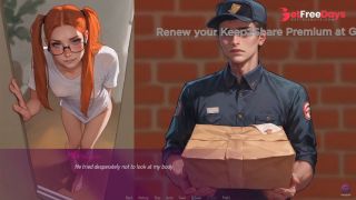 Husband Caught His Wife Naked with Delivery Man - 3D Hentai - Mila Ai-1