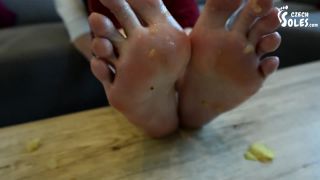 Czech SolesFruit Crushing And POV Foot Licking (Trampling, Foot Feeding, Feet, Czech) - 1080p-7