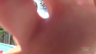 adult xxx video 2 Bratty Foot Girls – Sasha’s Poolside Foot Bitch, dangerous girls femdom on femdom porn -6