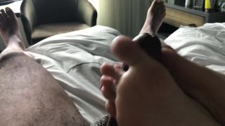 video 9 sleeping foot fetish Hotel Footjob, foot on handjob porn-8