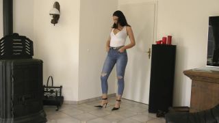 porn clip 41 Lady Katharina – Jeans and Sexy Stilettos, big nose fetish on fetish porn -1