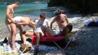 Real Public German Beach Orgy-5